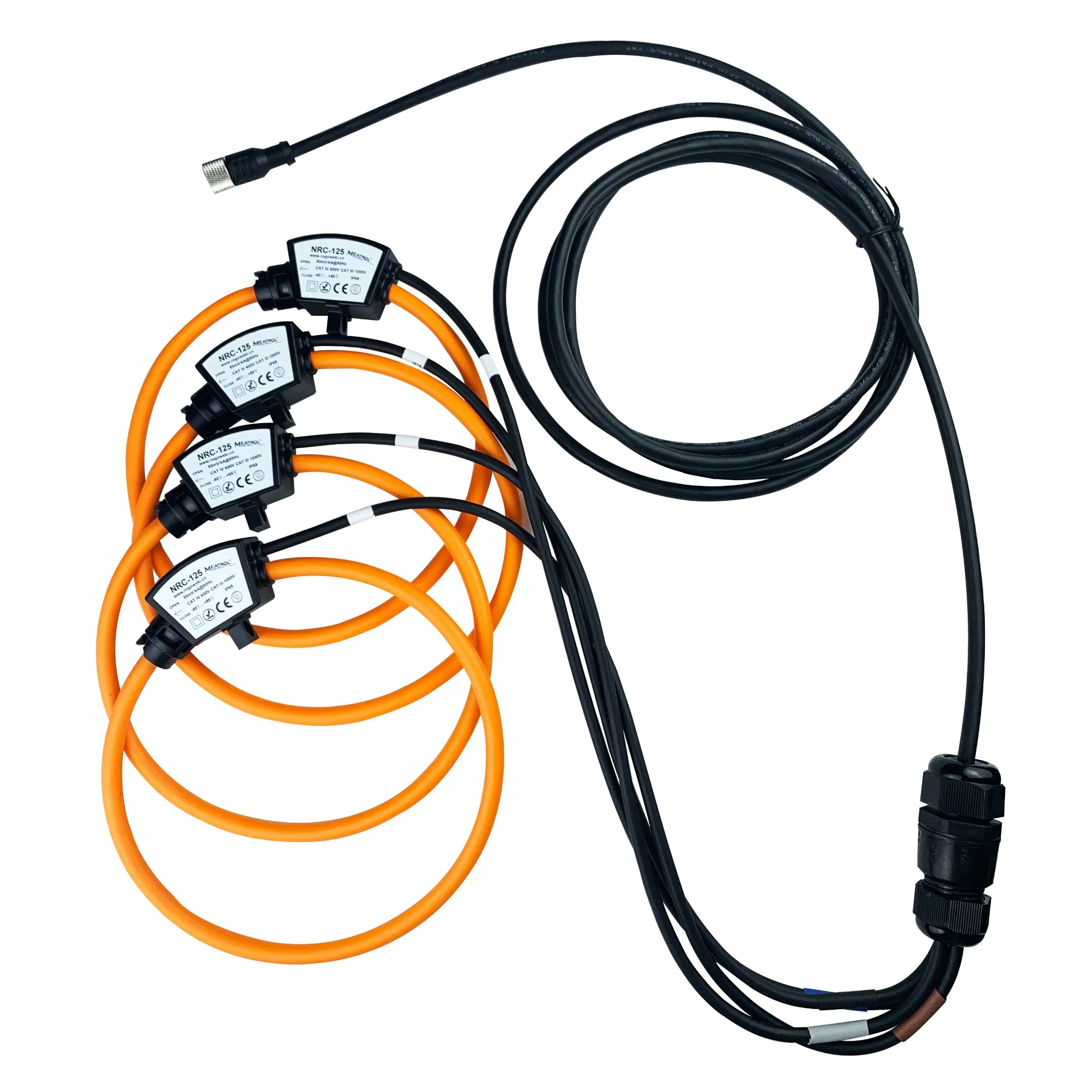 IP68 Rogowski Coil Current Probe Three Phase Flexible Current Transformer Rogowski CT Sensor