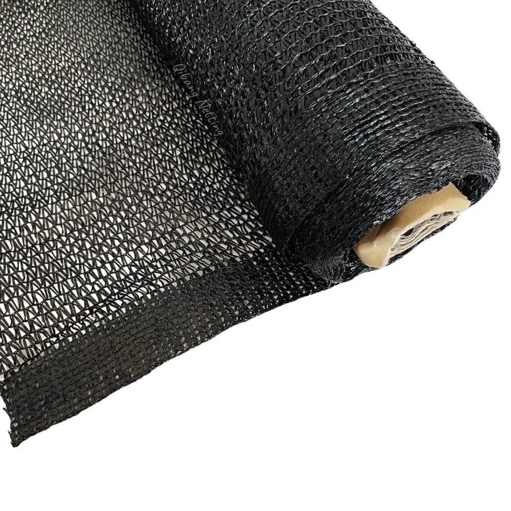 UV Resistant Black HDPE Raschel Knitted 50%/60%/70% Sun Shade Net for Agricultural Farm Greenhouse Horticulture Nursery Plant Vegetable Garden