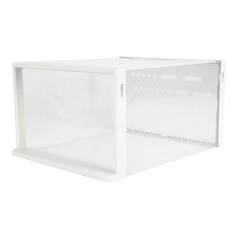 Modern Entryway Shoe Storage Rack - Stackable &amp; Detachable Plastic for Easy-Find Sneakers