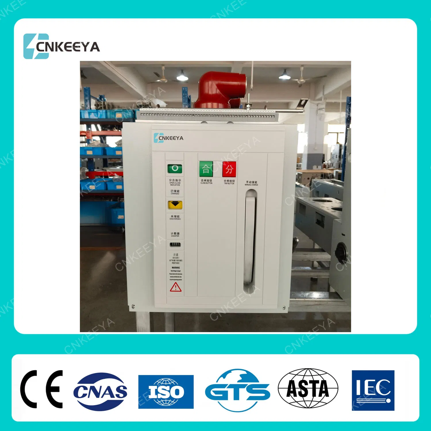 Cnkeeya Electric Type Normal Wooden Case Residual Current Vacuum Circuit Breaker