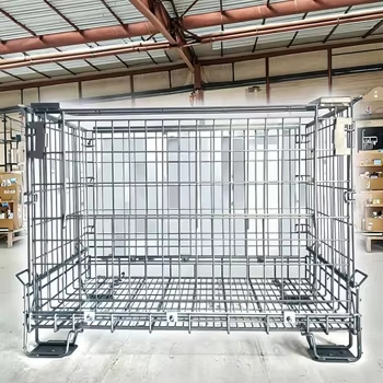 Stackable Wire Mesh Storage Box China Factory for Garage Organization