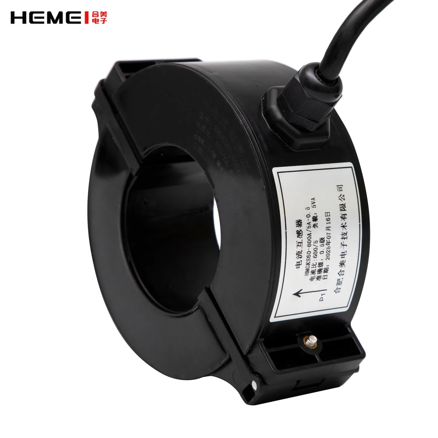 Solid Core CT Current Sensor Ring Permalloy Material Split Type Current Transformer