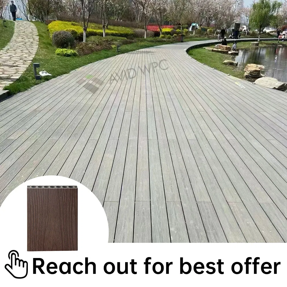 Capped Composite Decking Advanced Protection Layer for Long-Lasting Garden Patio Outdoor Flooring Board