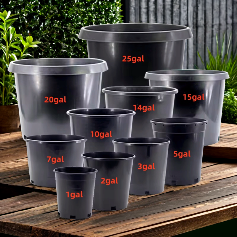 Customized Injection Molding Process Round Plastic Fabric Gallon Nursery Flower Pots