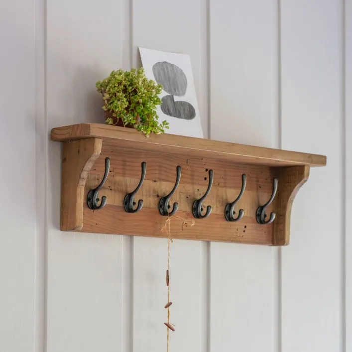 Wooden Hallway Coat Rack detail 2