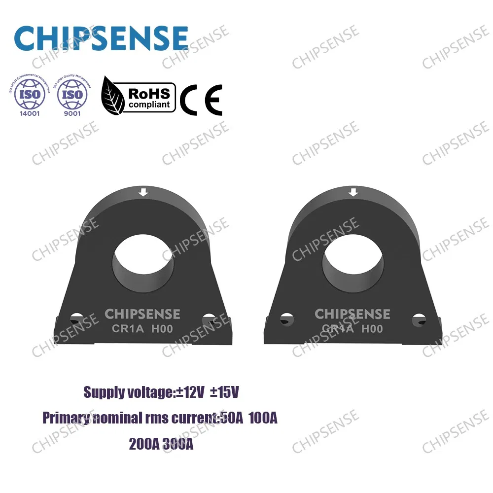 CR1A H00 Series high precision safety closed Loop 300A Current Transducer current transformer Toroidal φ20 for AC Variable Speed and Servo Motor Drives