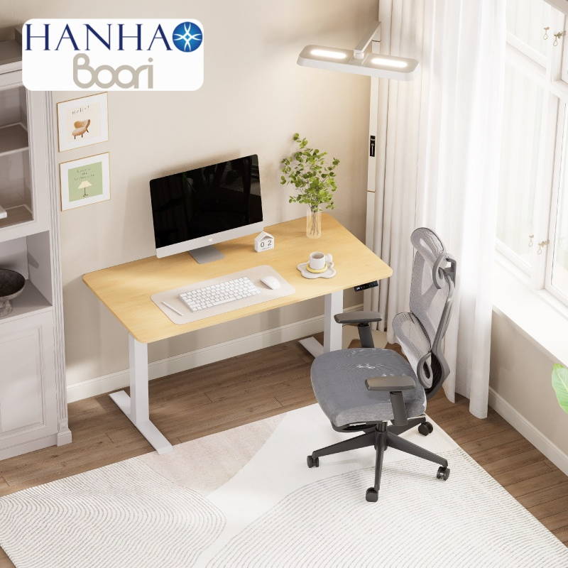 Laptop Computer Gaming Table Home Office Desks Furniture Modern Wooden Leo Electric Sit &amp; Stand Work Desk 1.4m for Room