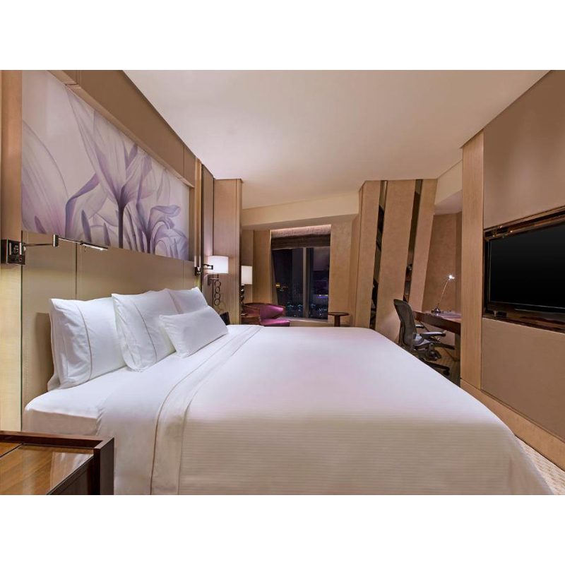 Custom Made Modern Hospitality Apartment Guest Room King Size Bed Bedroom Full Sets 5 Star Luxury Wooden Hotel Furniture
