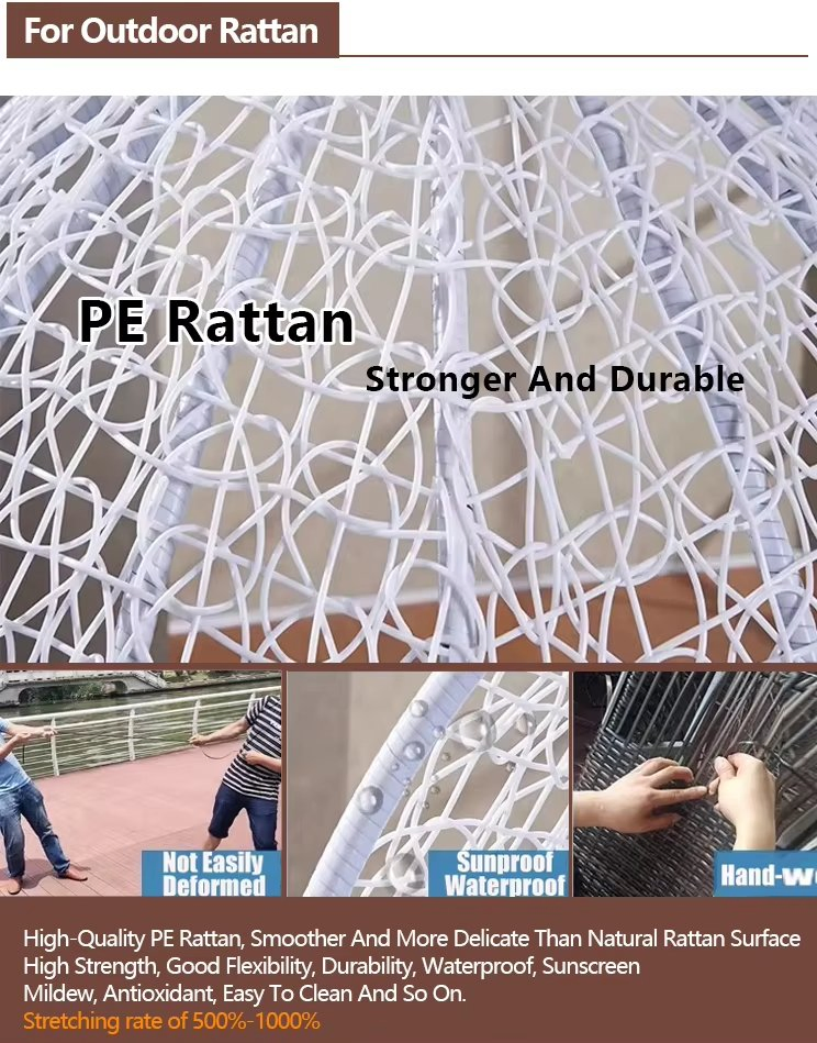 Outdoor Furniture Hammock Patio Swing Hanging Balcony Garden Rattan Egg Chair