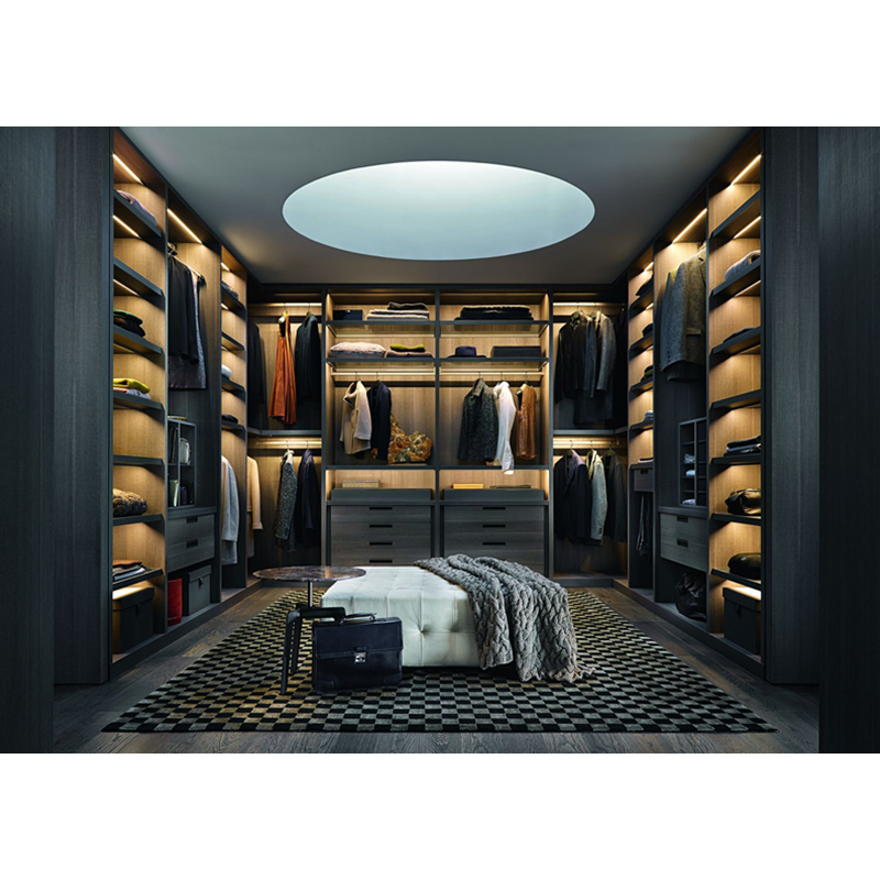 Customized Modern Wooden Home Furniture Systems Bedroom Wardrobe Closet Furniture