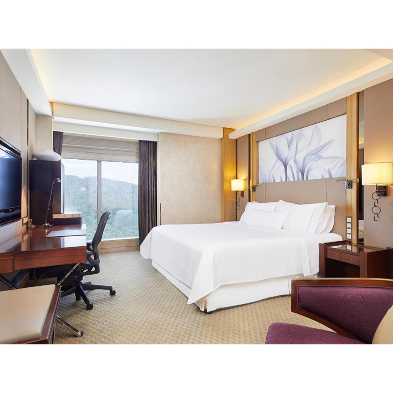 Custom Made Modern Hospitality Apartment Guest Room King Size Bed Bedroom Full Sets 5 Star Luxury Wooden Hotel Furniture