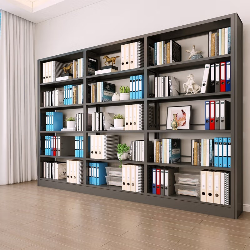 Stylish Double-Sided Metal Bookshelf for Cozy Reading Nooks