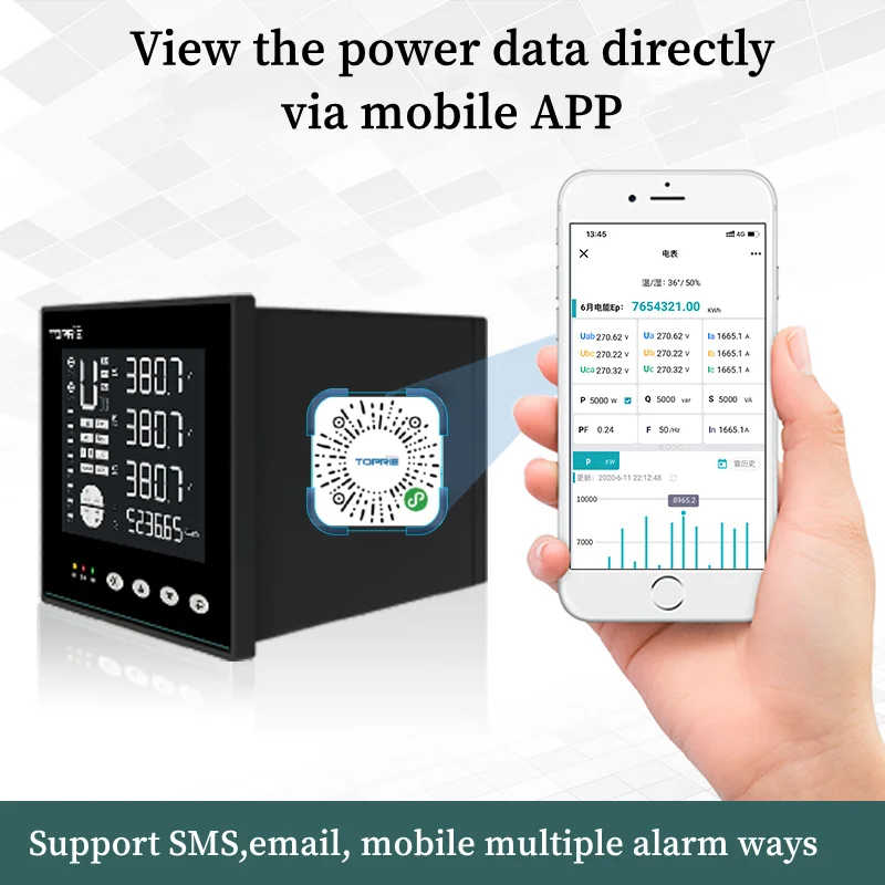 Intelligent Temp Meter Power Data Collectorenergy Meter Current Transformer