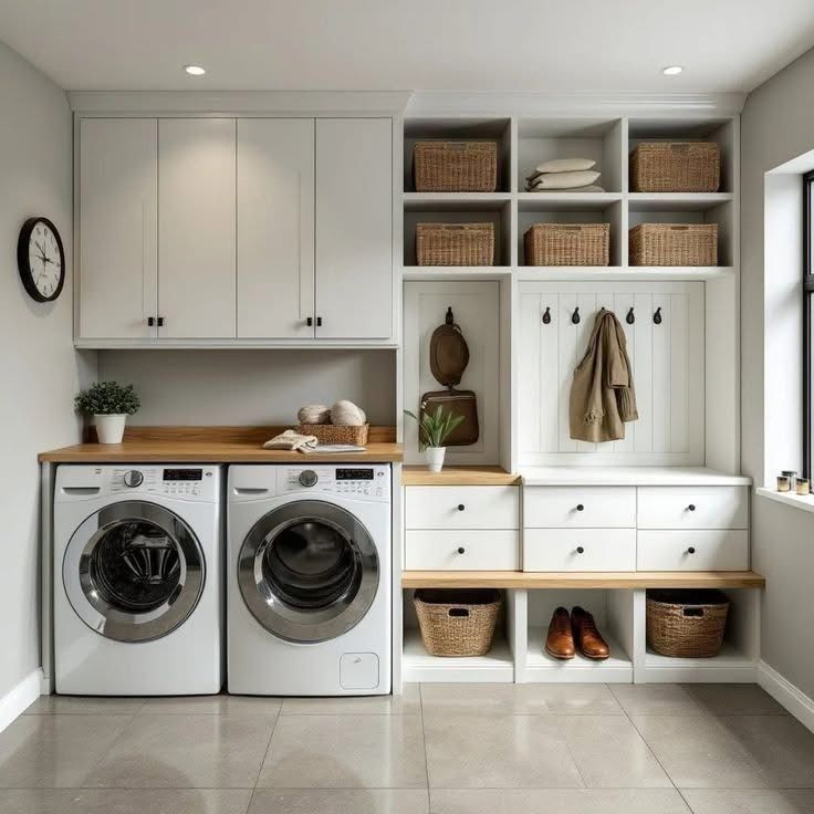 Cbmmart Custom Modern Home White Shaker Kitchen Laundry Cabinets Mud Room Wet Bar Cabinet