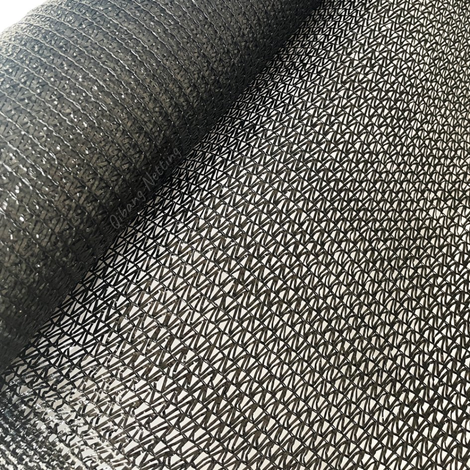UV Resistant Black HDPE Raschel Knitted 50%/60%/70% Sun Shade Net for Agricultural Farm Greenhouse Horticulture Nursery Plant Vegetable Garden