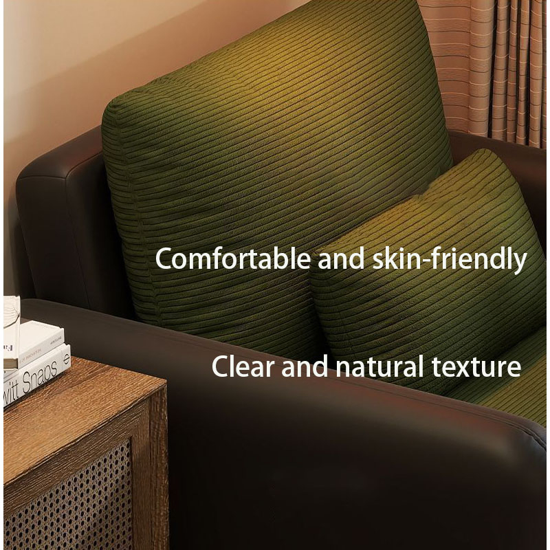 Sofa Accent Chair, 46" Reading Chair for Bedroom, White, All-Wood Reading Nook