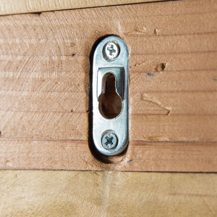 The Pine Wooden Hallway Coat Rack Furniture with Metal Stainless Steel Rail Hooks Hanger in High Quality