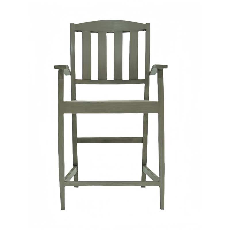 High Back Aluminum Outdoor Furniture Barstool for Outdoor Reading Nooks