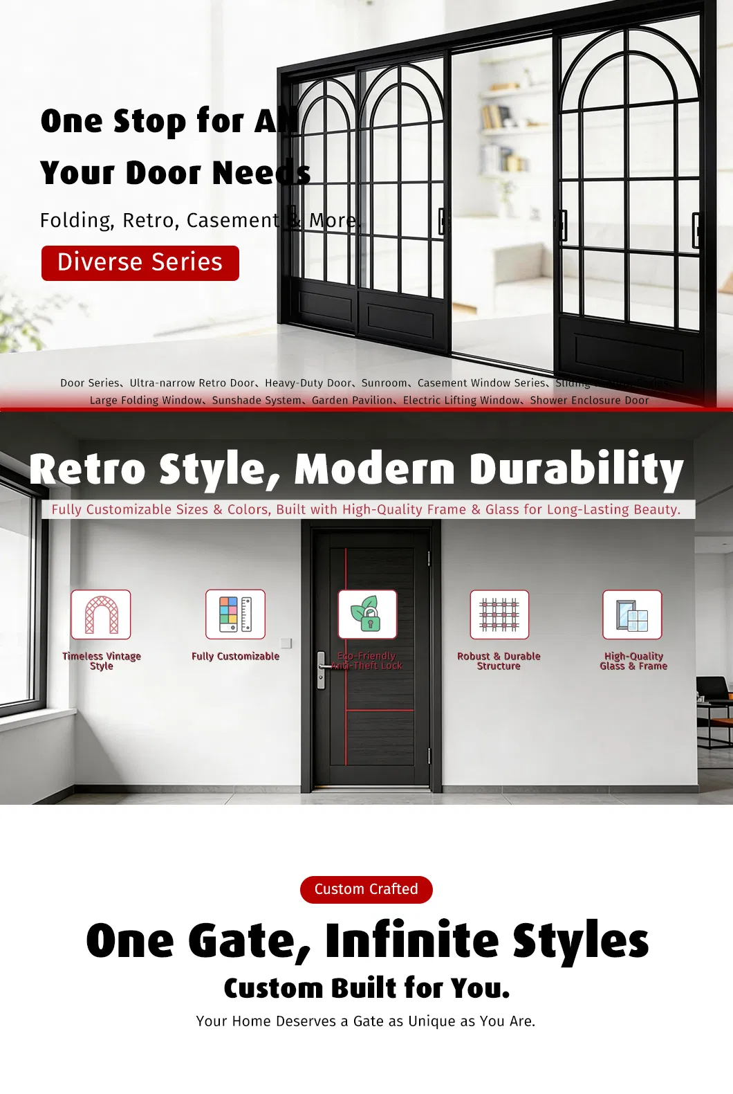 Antitheft Exterior Steel Door