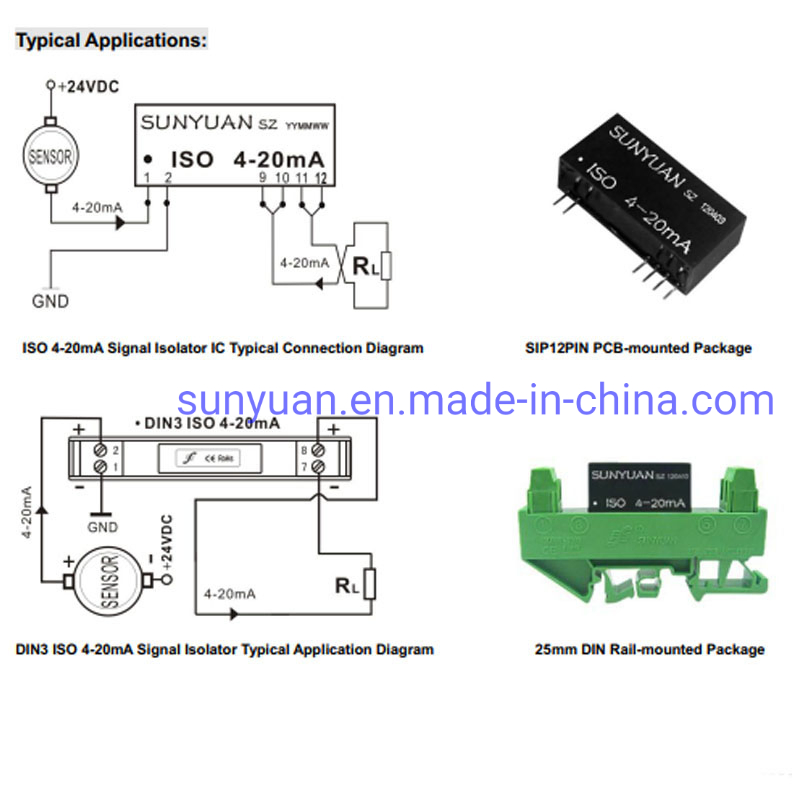 China Manufacturer 4-20mA High Accuracy of Current Input and Output Transformer