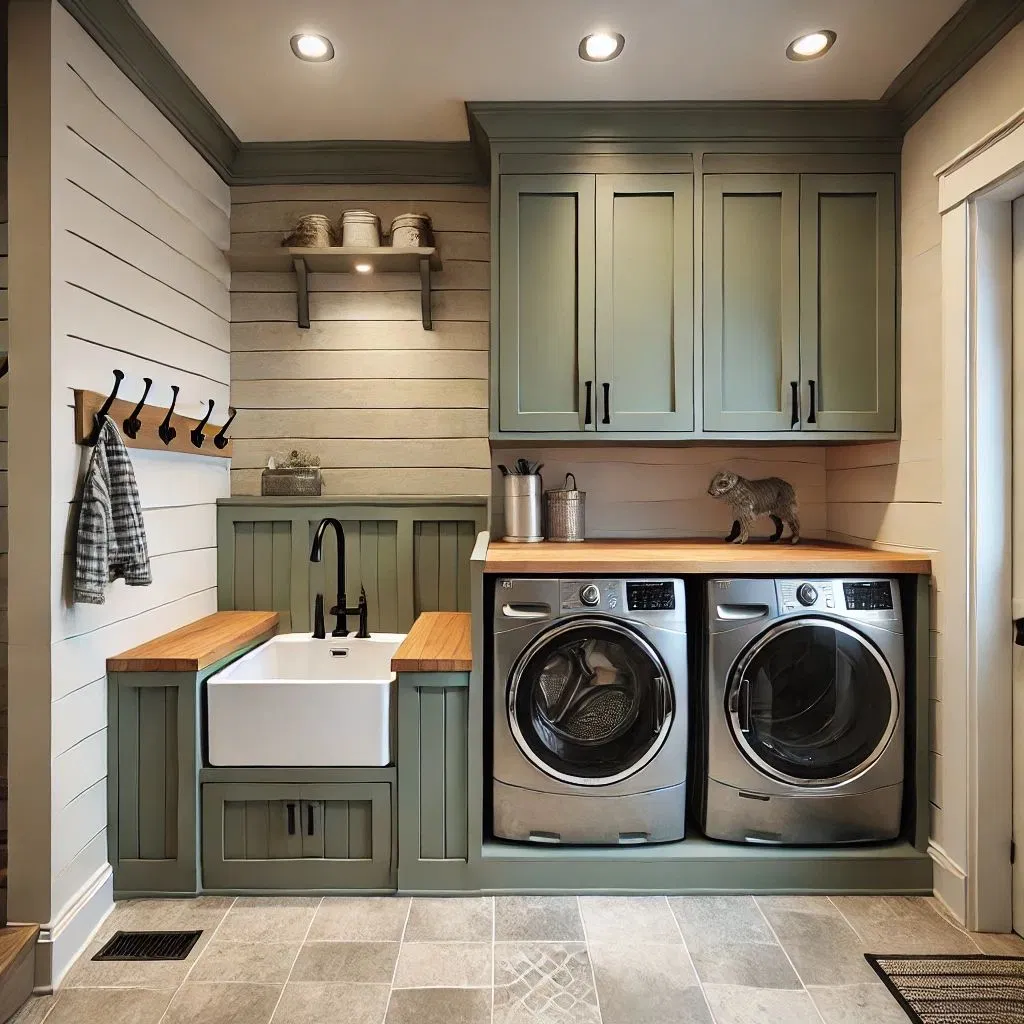 Cbmmart Custom Modern Home White Shaker Kitchen Laundry Cabinets Mud Room Wet Bar Cabinet