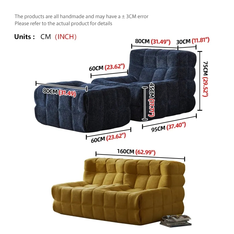 Boneless Sofa: Ideal for Cozy Reading Nooks in Living Rooms