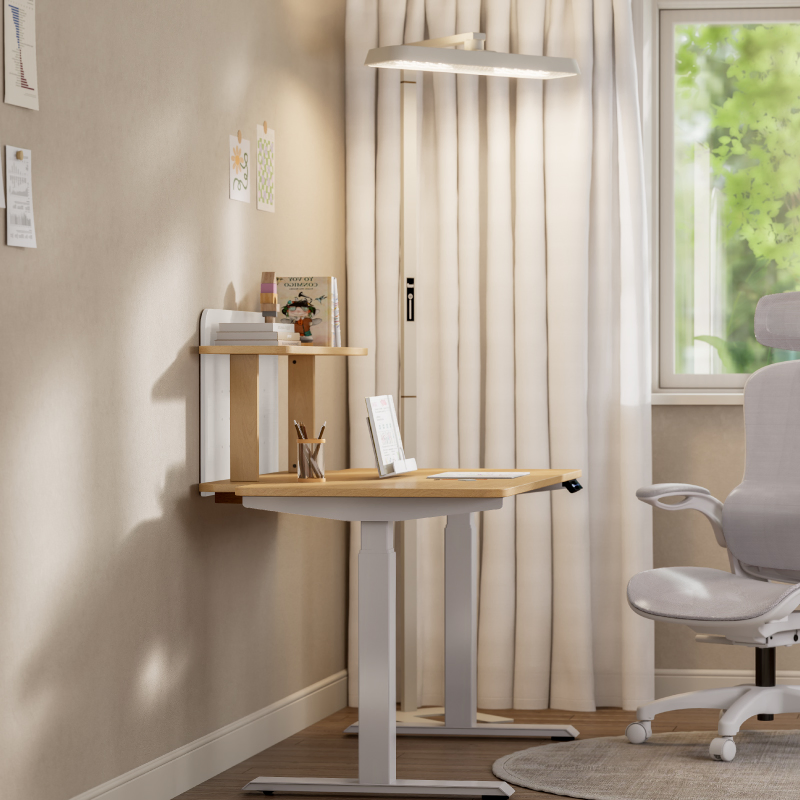 Laptop Computer Gaming Table Home Office Desks Furniture Modern Wooden Leo Electric Sit &amp; Stand Work Desk 1.4m for Room