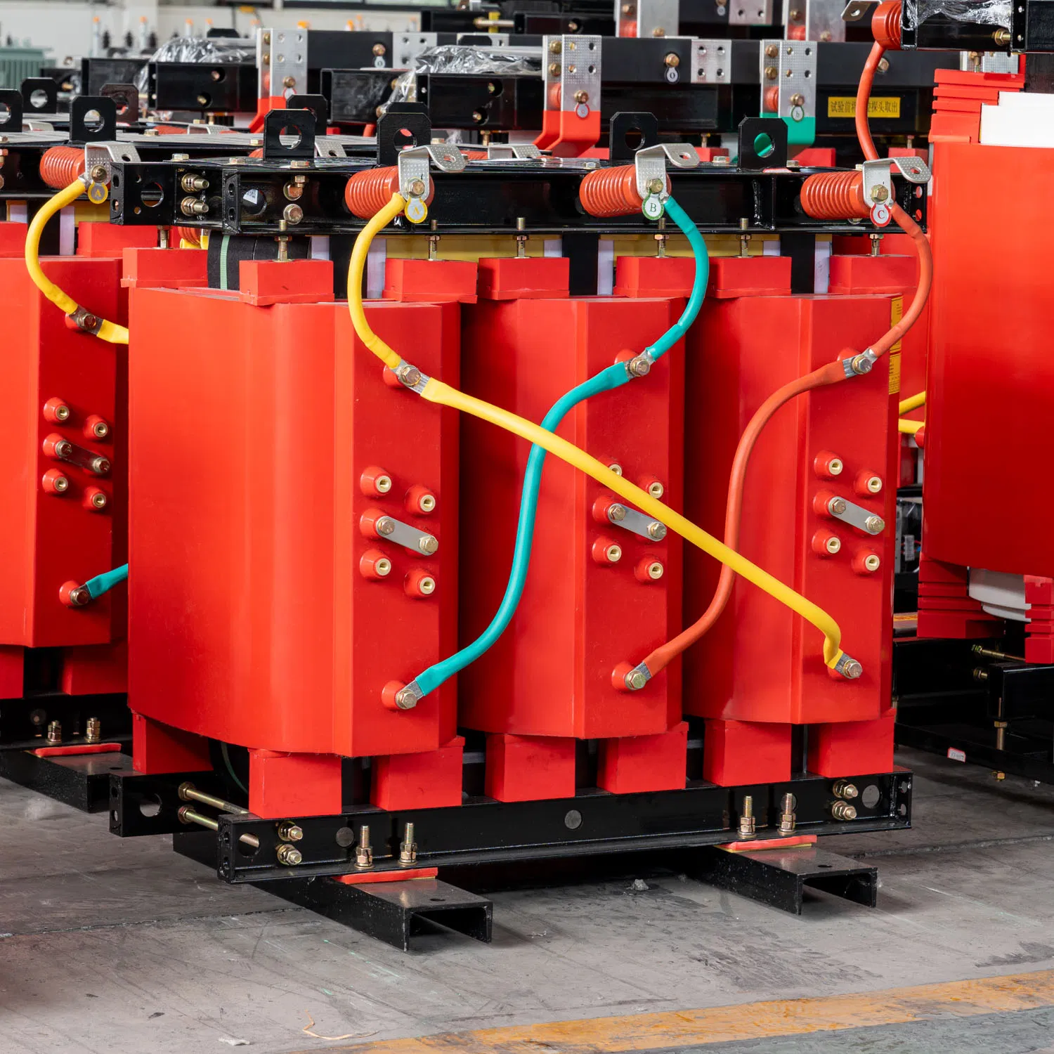 6.3kv 10kv 33kv to 0.4kv 50kVA 100kVA 200kVA 400kVA 630kVA 800kVA 1000kVA 1250kVA Cast Resin Three Phase Electric Dry Type Step Down Distribution Transformer