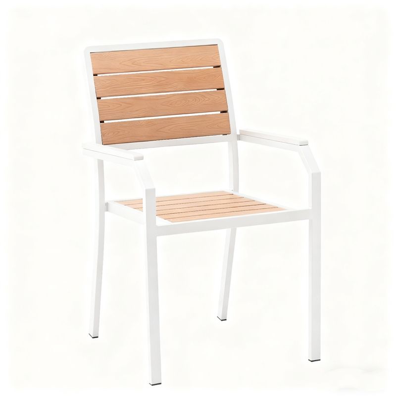 Outdoor Patio Metal Plastic Wood Garden Coffee Cafe Chair Bistro Chair Dining Chair