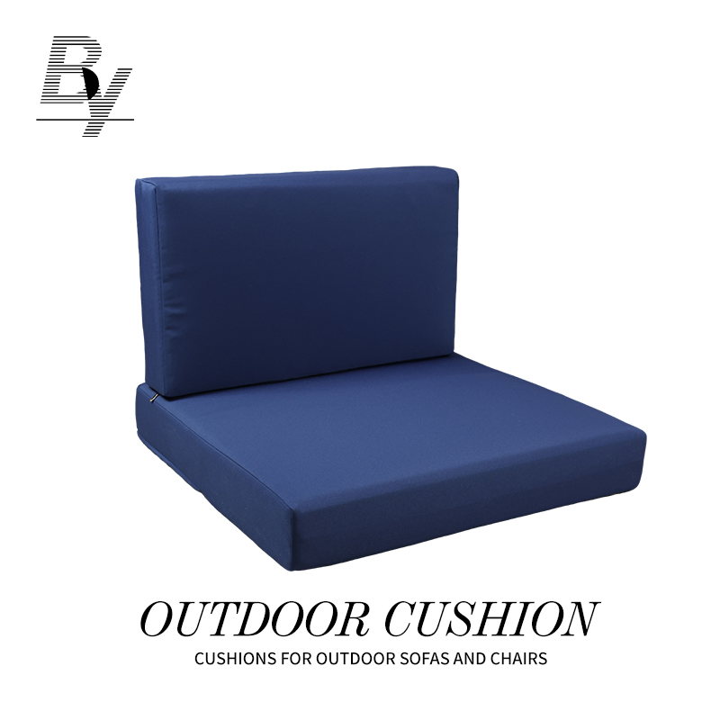 Waterproof Outdoor Chair Pad Couch Sectional Seat Cushion Durable Sofa Cushion Set with Backrest Pillow for Patio Furniture