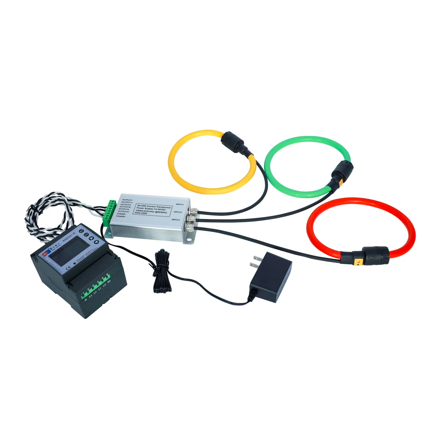 RC-3000-3000A/333mv Three Phase Flexible Rogowski Coil Current Transformer with Energy Meter