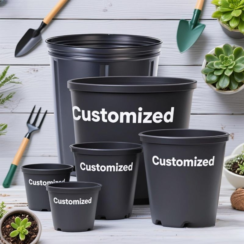 Wholesale Injection Plastic Nursery Pot Multiple Sizes Gallon Flower Planter