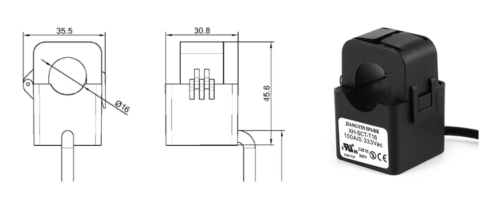 XH-SCT-T16 Dimensions