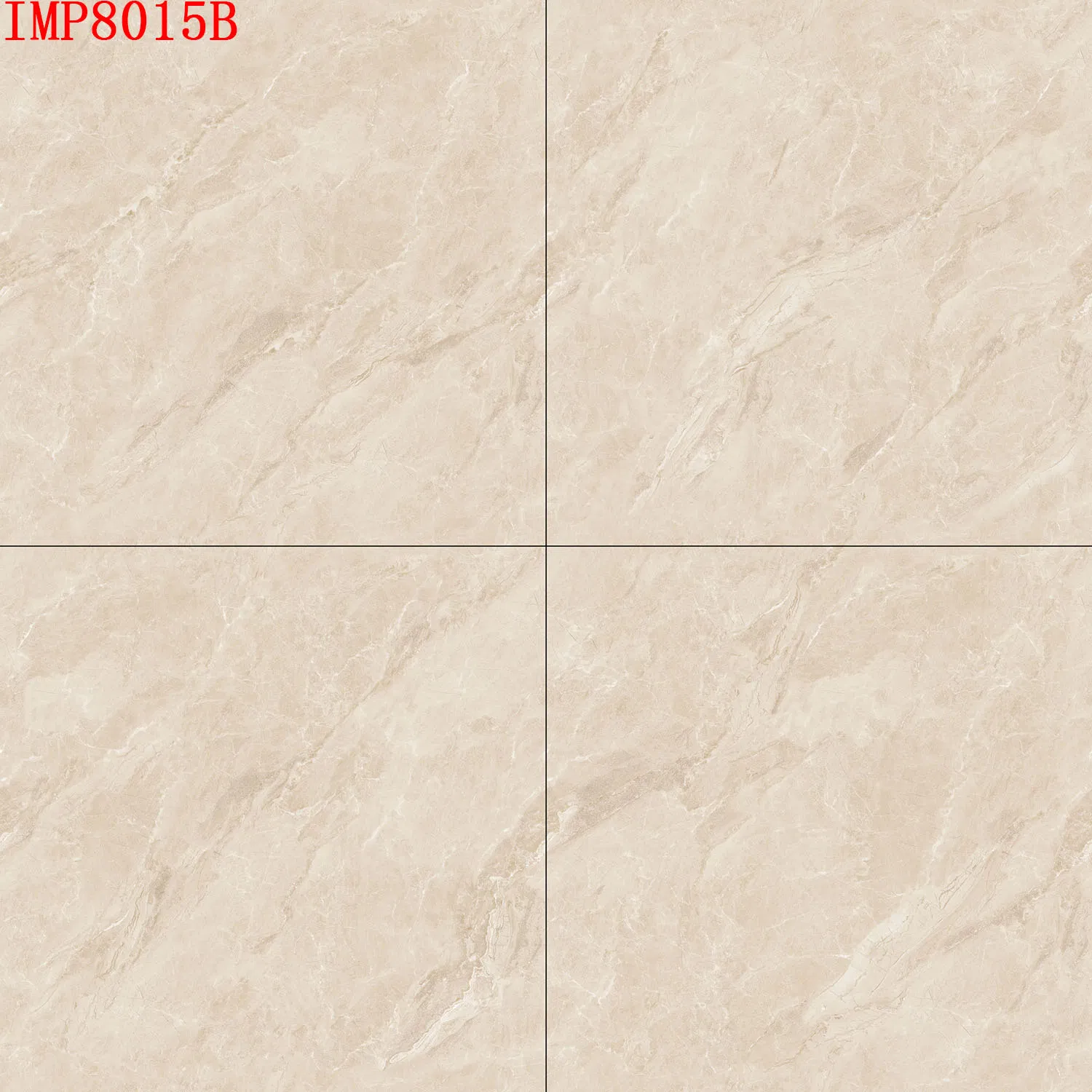 Orange Nature Marble Design Porcelain Ceramic 600*600 Full-Polished Tile for Entryway Accent Walls and Living Room