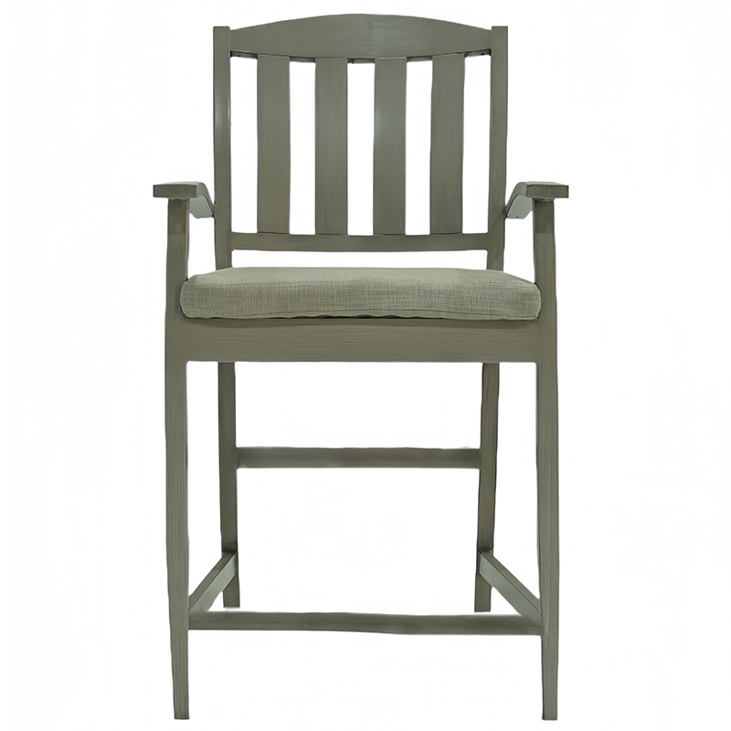 High Back Aluminum Outdoor Furniture Barstool for Outdoor Reading Nooks