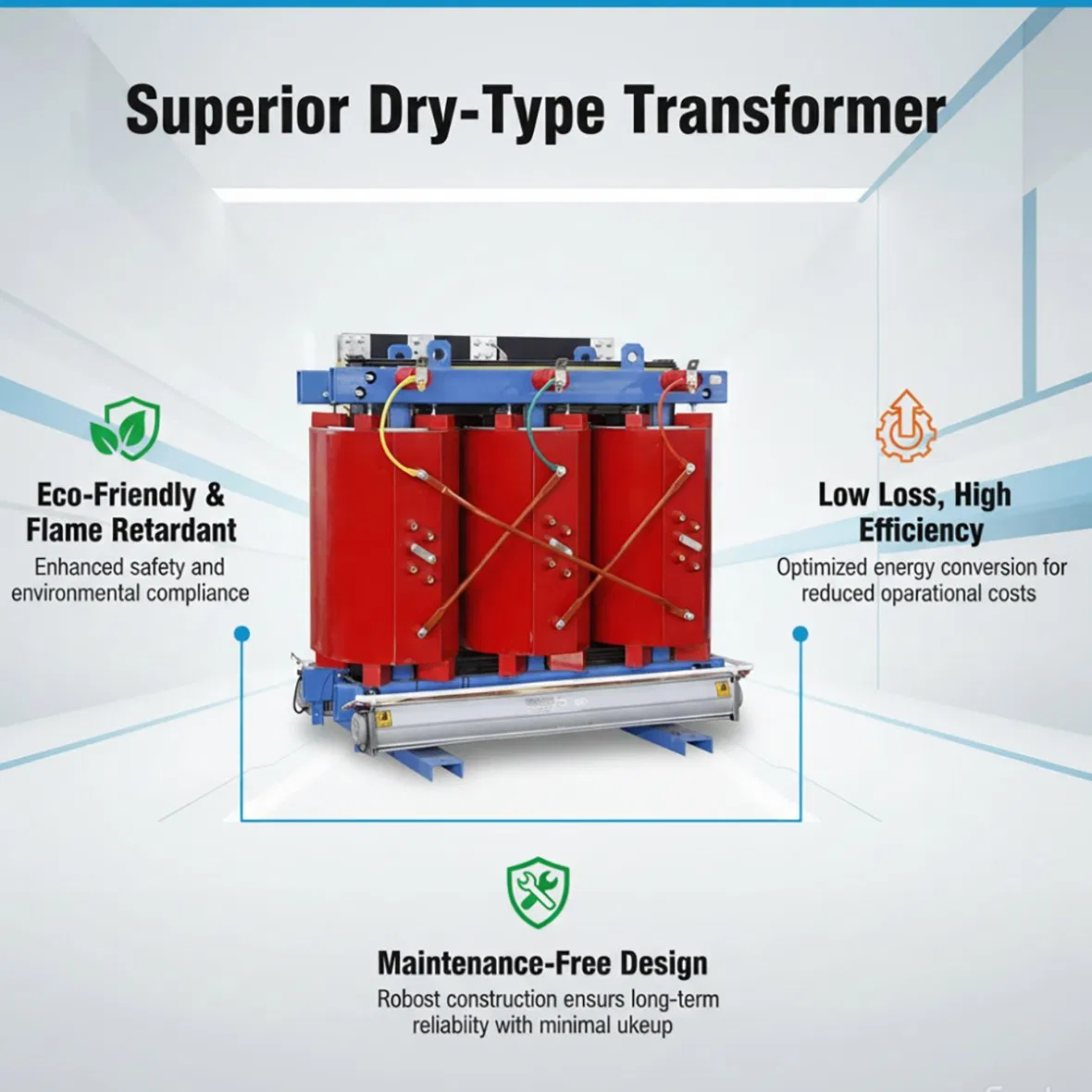Eco-Friendly Pole Mounted Step-Down Current Three-Phase Dry-Type Transformer