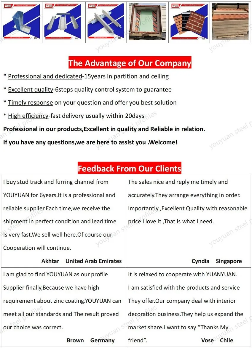 Galvanized Steel Ceiling Angle Wall Corner