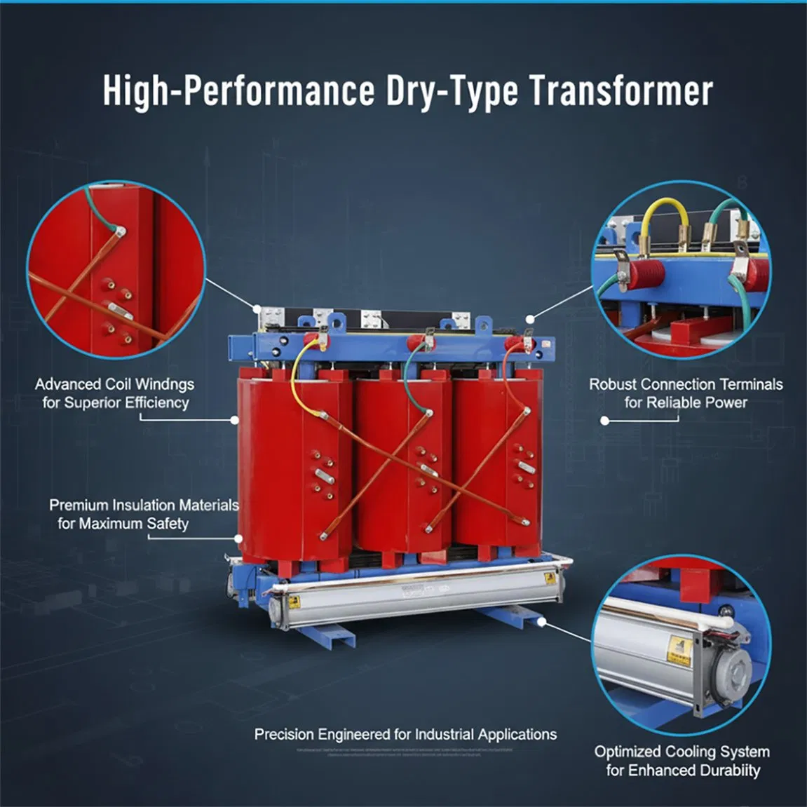 2500kVA Electrical Electric Dry Type Power Distribution Transformer for Industrial Use