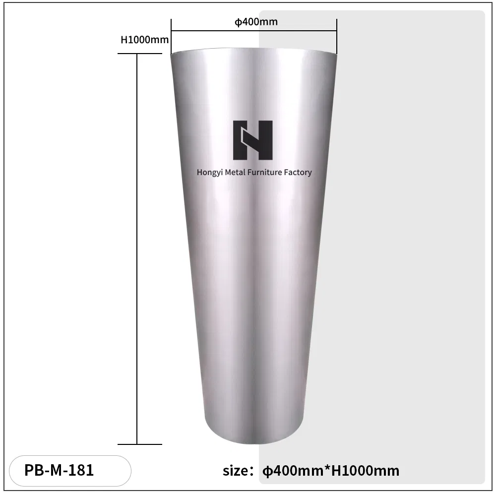 Multi-Use Tall Tapered Metal Planter Antique Finish Galvanized Steel Pot for Entryway Patio Garden