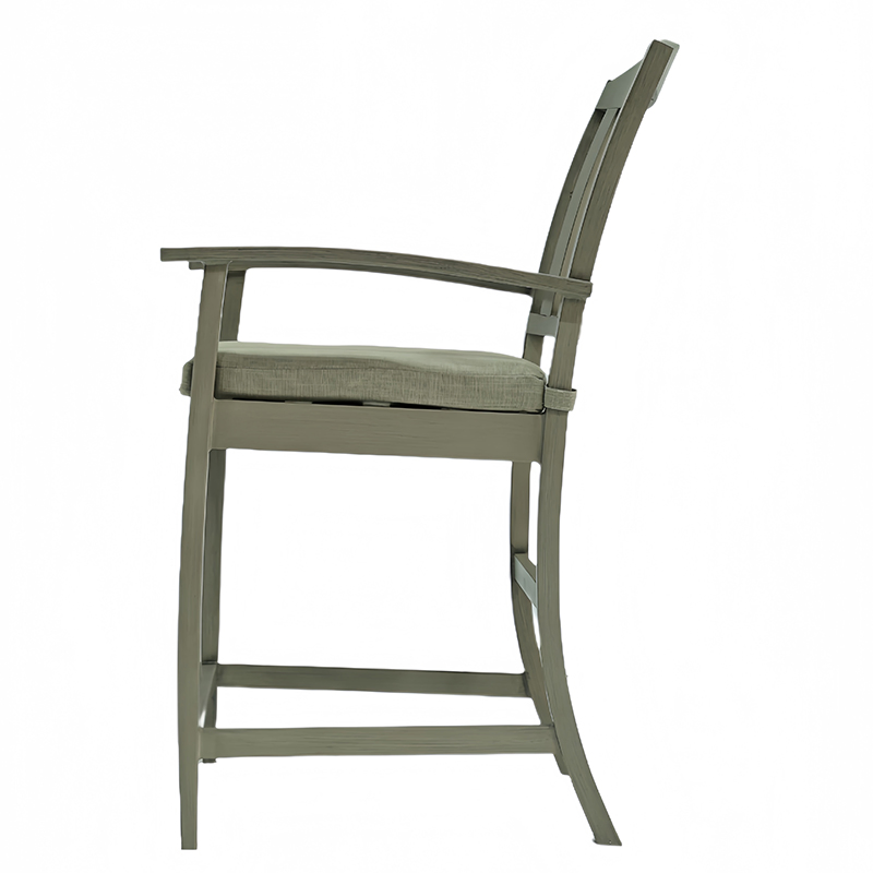 High Back Aluminum Outdoor Furniture Barstool for Outdoor Reading Nooks