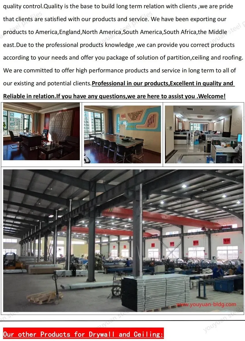 Galvanized Steel Ceiling Angle Wall Corner