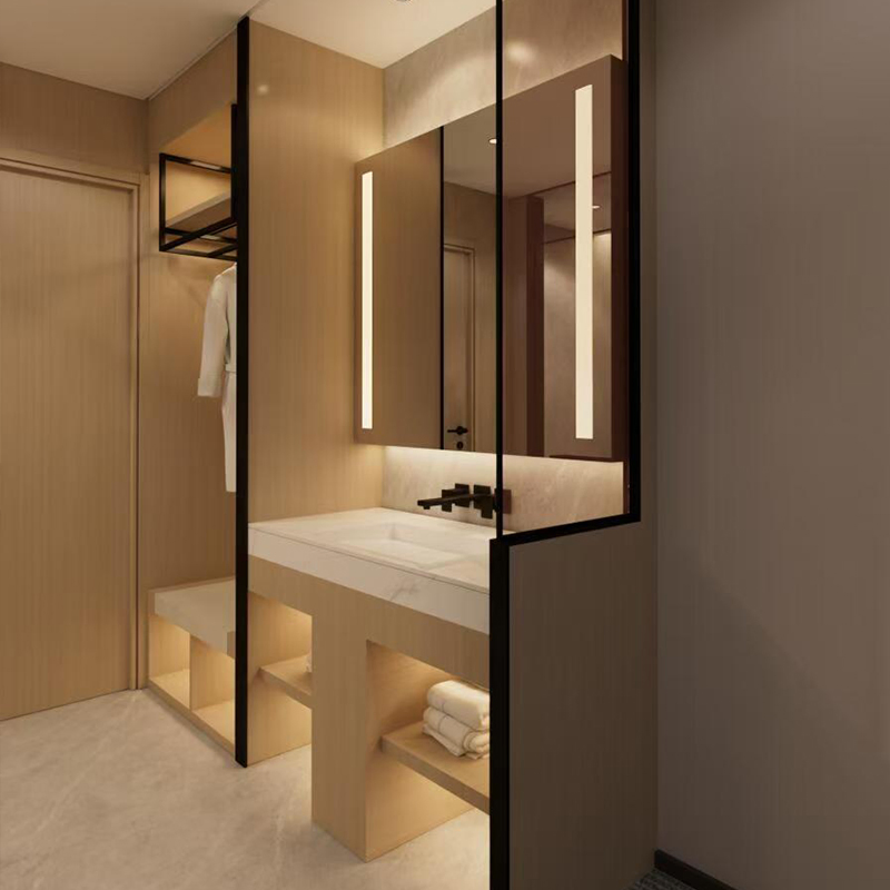 Foshan Factory Commercial Hospitality Resort Villa Apartment Guest Room Suites King Size Luxury Bed Bedroom 5 Star Hotel Furniture Set