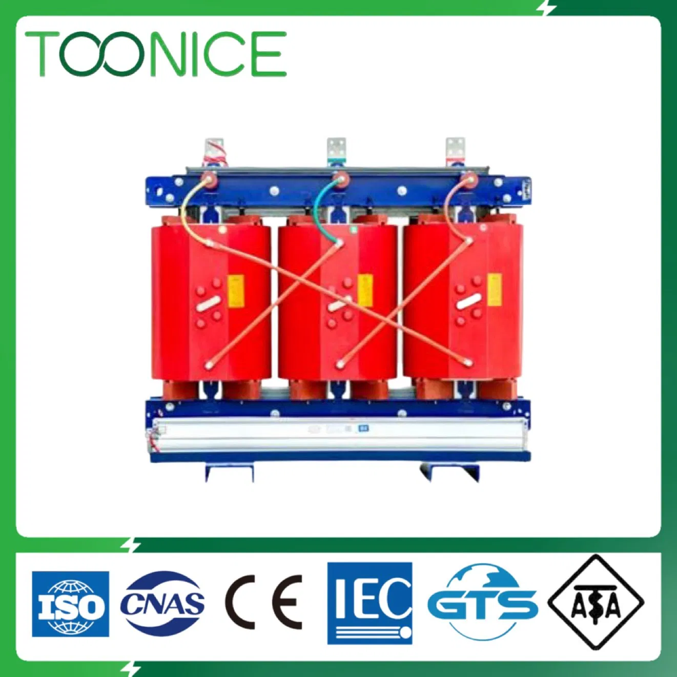 IEC Standards Electrical Power Distribution 30kVA-6300 kVA 3 Three Phase Epoxy Cast Resin Dry Type Manufacturer Voltage Transformer Price