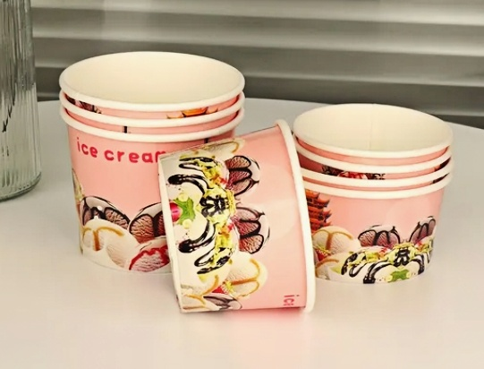 Wholesale Desserts Custom Printed Recycled Disposable Ice Cream Paper Cups 7oz 8oz 10oz 12oz 16oz 20oz 22oz 24oz Supplier, Company