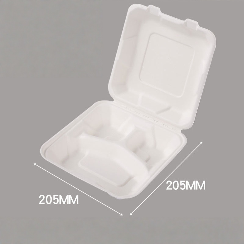 Wholesale  Disposable Biodegradable Sugarcane Bagasse Take Away Lunch Box with Lid Suppliers, Factory