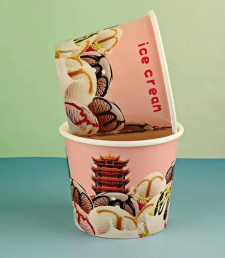Wholesale Desserts Custom Printed Recycled Disposable Ice Cream Paper Cups 7oz 8oz 10oz 12oz 16oz 20oz 22oz 24oz Supplier, Company