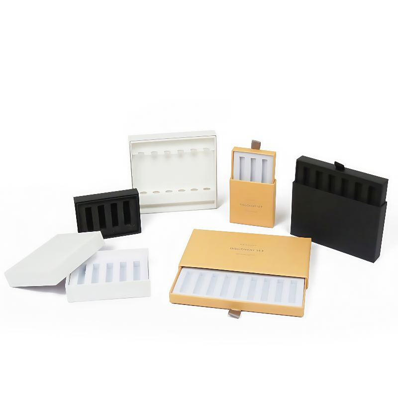 Custom Luxury Perfume Sample Box for Men and Women Recycled Materials with Embossing Printing Cosmetics Bottle Packaging Gift