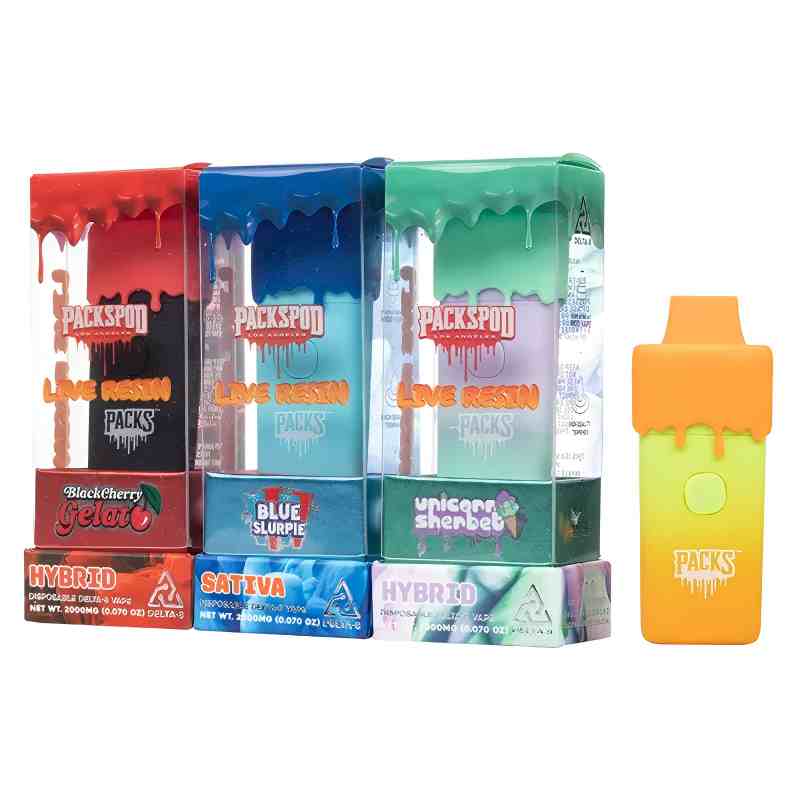 OEM Packwoods Packspod Disposable Vape features child-resistant packaging, offering 5,000 puffs with a 12mL e-liquid capacity, and is equipped with a 1,400mAh USB-C rechargeable battery. Manufacturer, Factory