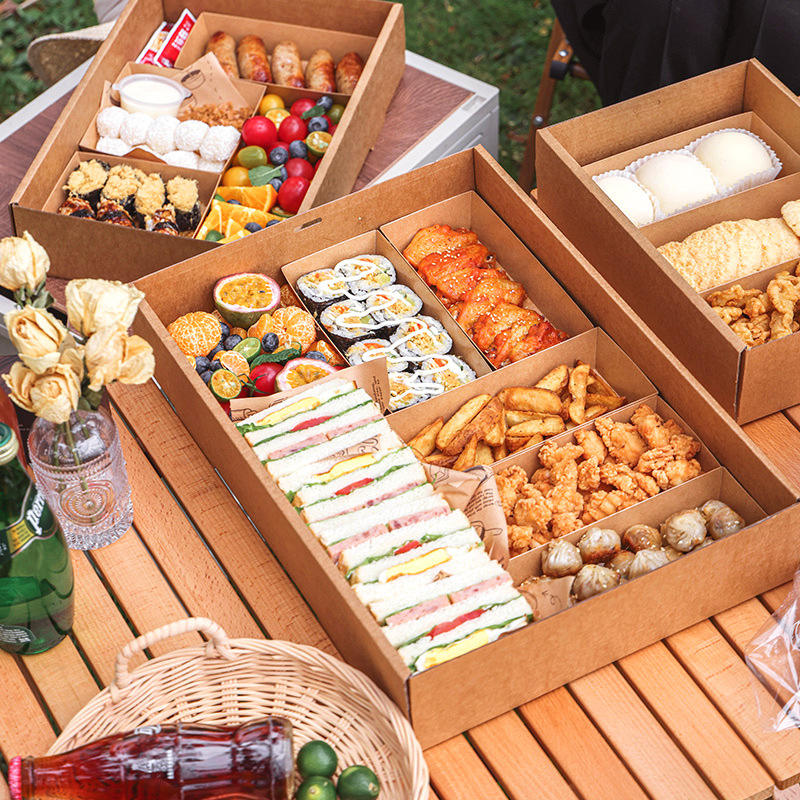 ODM Customized Corrugated Box Hold Sauce Cups and Place Food in Sections Supplier, Factory