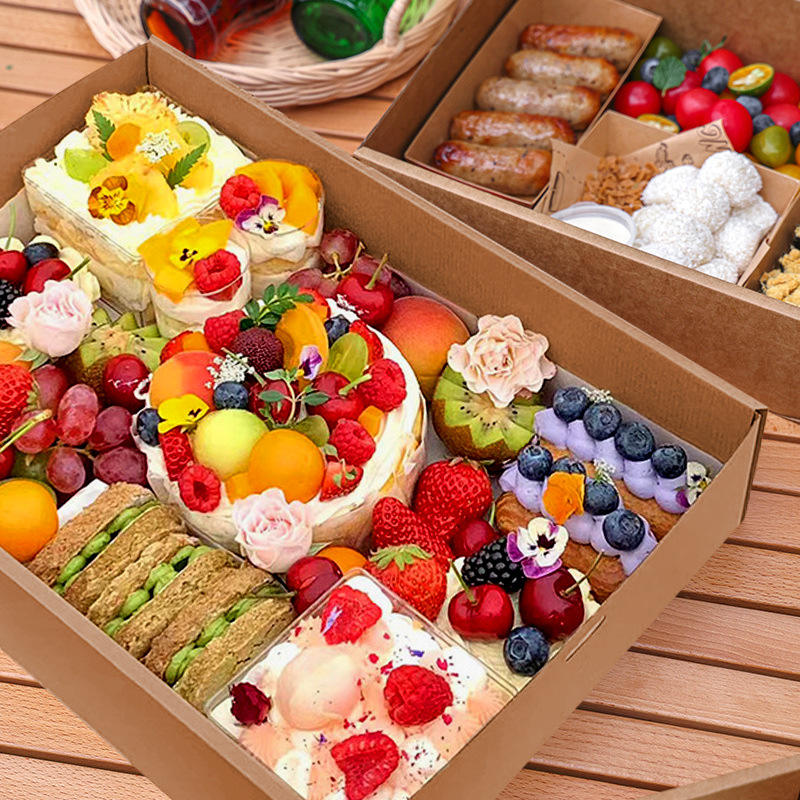 ODM Customized Corrugated Box Hold Sauce Cups and Place Food in Sections Supplier, Factory